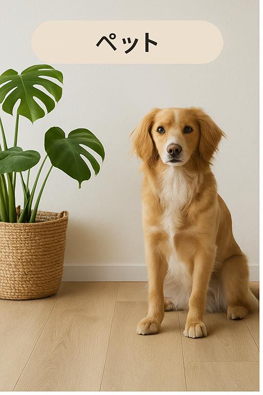 ペット対応の床材イメージ