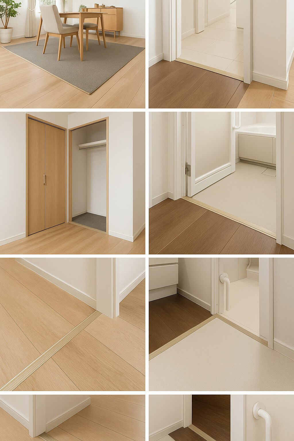 床材切替と見切り調整